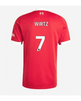Liverpool Florian Wirtz #7 Maglia Gara Casa Repliche 2025-26 Maniche Corte